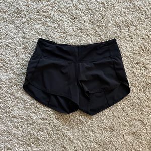 Lululemon black running shorts